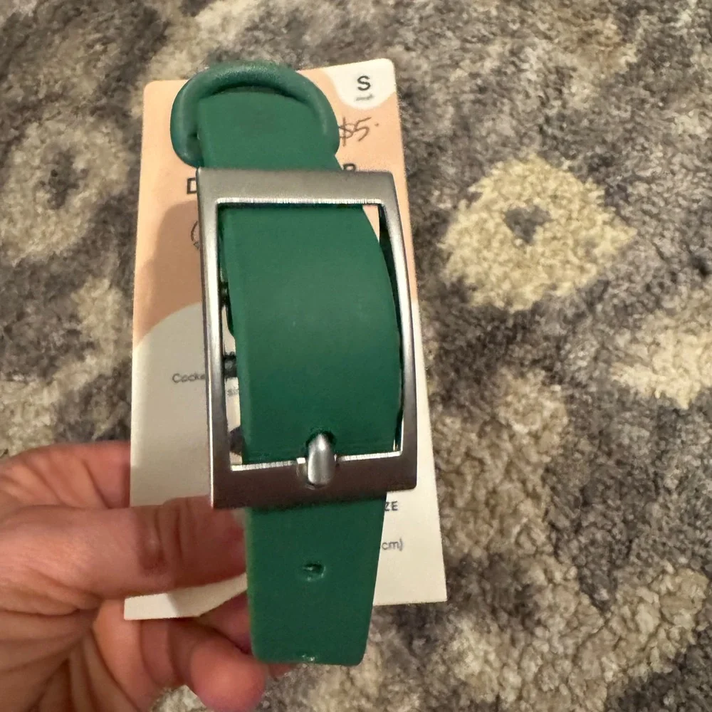 NWT Size Small Wild One Green Dog Collar